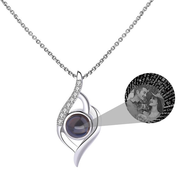 Personalized Photo Name Projection Custom Pendant For Women Girls Trendy Necklaces - MERGE.DAY.1.FREESTYLE