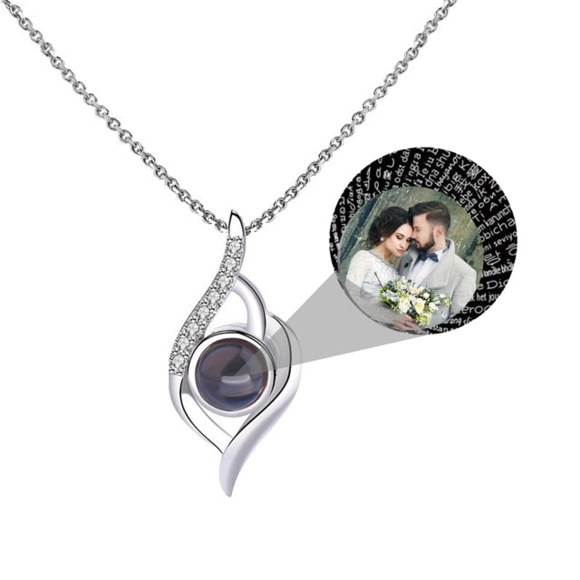 Personalized Photo Name Projection Custom Pendant For Women Girls Trendy Necklaces - MERGE.DAY.1.FREESTYLE