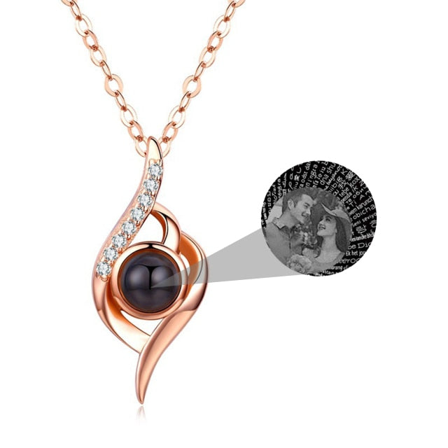 Personalized Photo Name Projection Custom Pendant For Women Girls Trendy Necklaces - MERGE.DAY.1.FREESTYLE