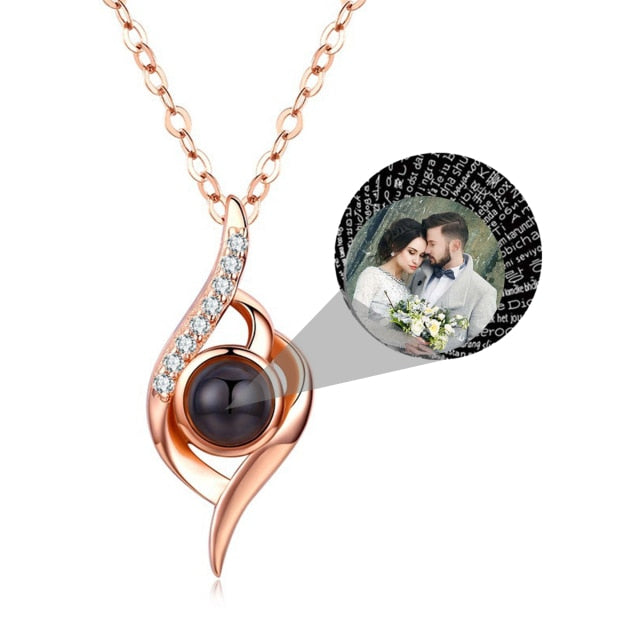 Personalized Photo Name Projection Custom Pendant For Women Girls Trendy Necklaces - MERGE.DAY.1.FREESTYLE