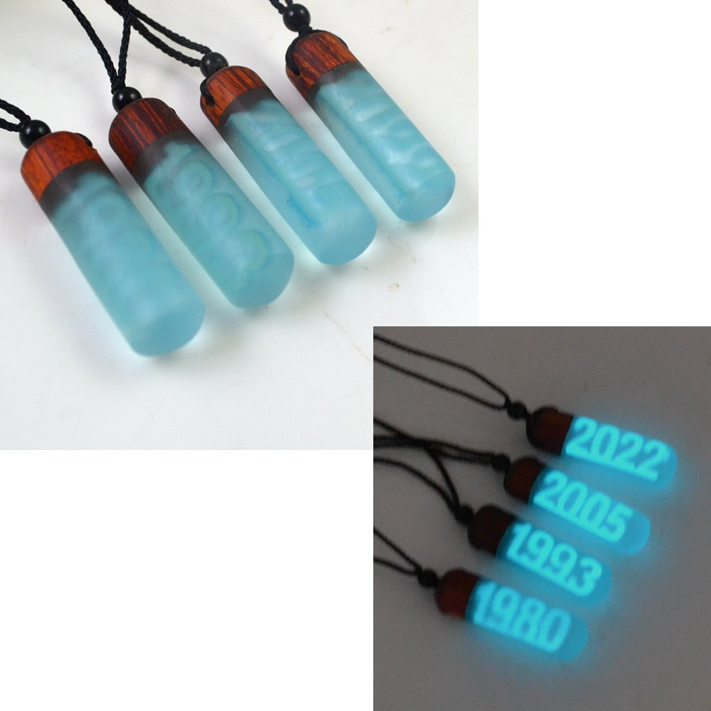 1980-2022 birthday necklaces, light absorbing and shining digital years, birthday jewelry gifts - MERGE.DAY.1.FREESTYLE