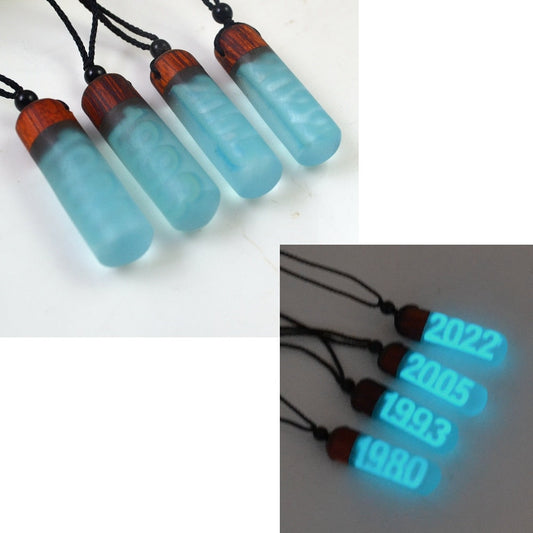 1980-2022 birthday necklaces, light absorbing and shining digital years, birthday jewelry gifts - MERGE.DAY.1.FREESTYLE