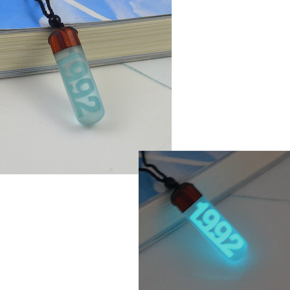 1980-2022 birthday necklaces, light absorbing and shining digital years, birthday jewelry gifts - MERGE.DAY.1.FREESTYLE