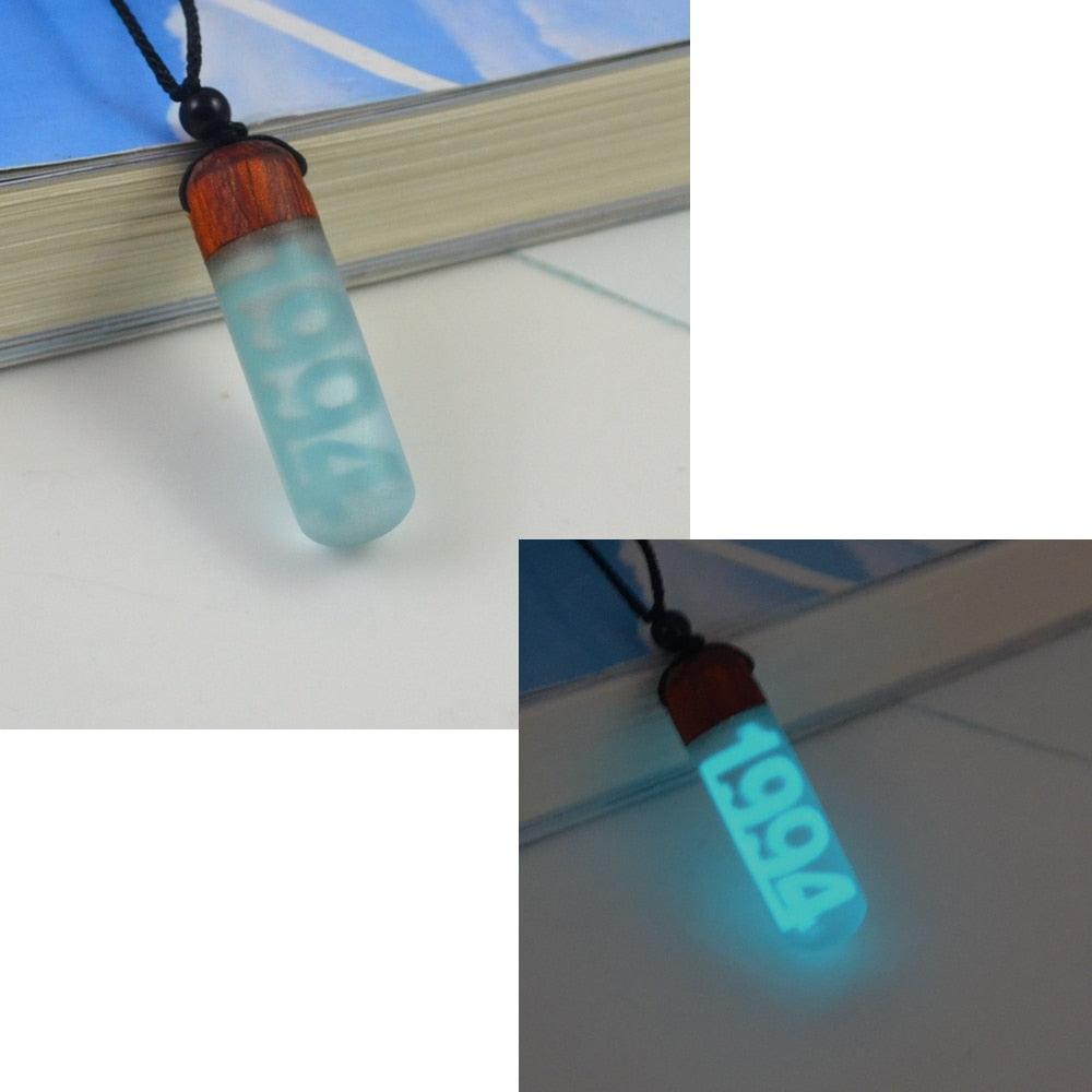 1980-2022 birthday necklaces, light absorbing and shining digital years, birthday jewelry gifts - MERGE.DAY.1.FREESTYLE