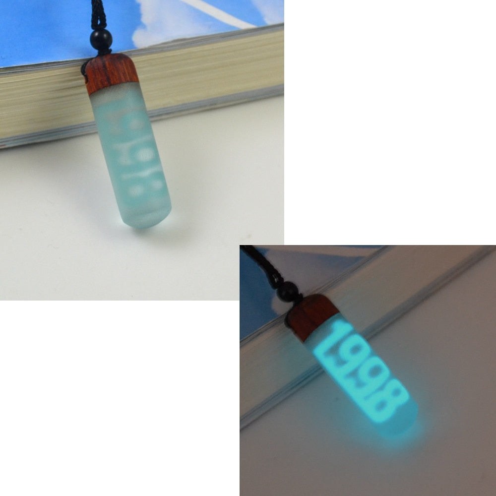 1980-2022 birthday necklaces, light absorbing and shining digital years, birthday jewelry gifts - MERGE.DAY.1.FREESTYLE