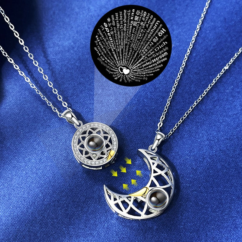 100 Languages Sun and Moon Projection Necklace - MERGE.DAY.1.FREESTYLE