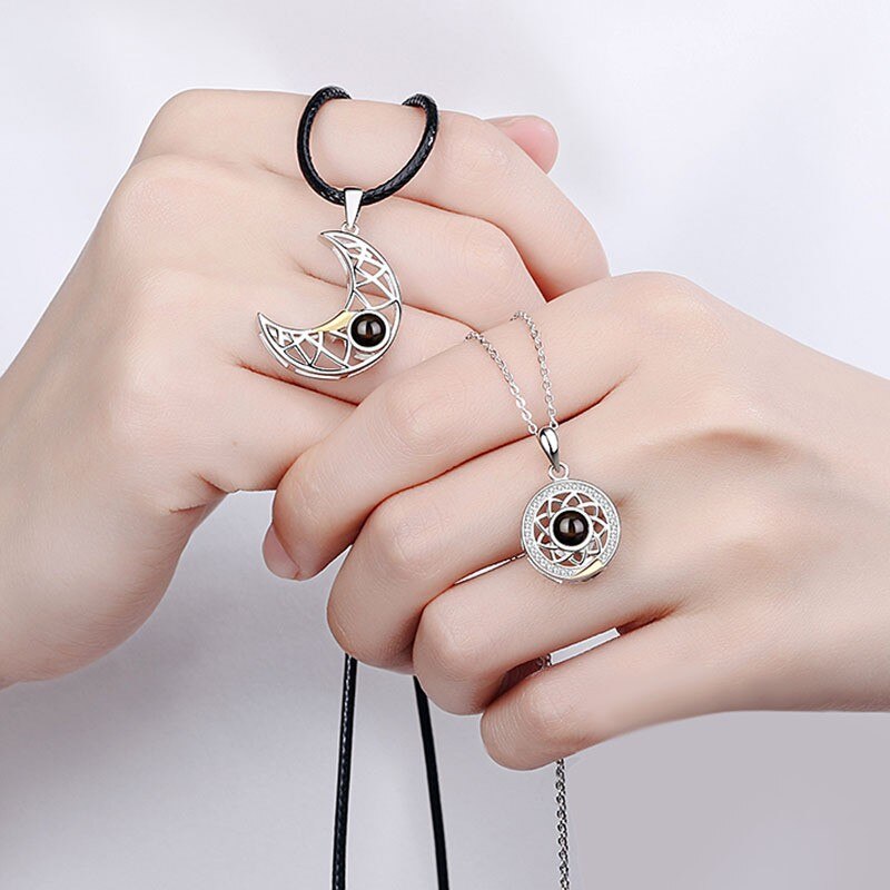 100 Languages Sun and Moon Projection Necklace - MERGE.DAY.1.FREESTYLE