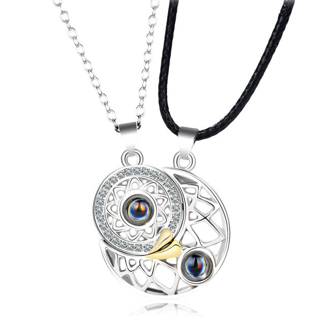 100 Languages Sun and Moon Projection Necklace - MERGE.DAY.1.FREESTYLE