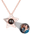 Custom Name Photo Projection Pendant Five Pointed Star Personalized Necklace - MERGE.DAY.1.FREESTYLE