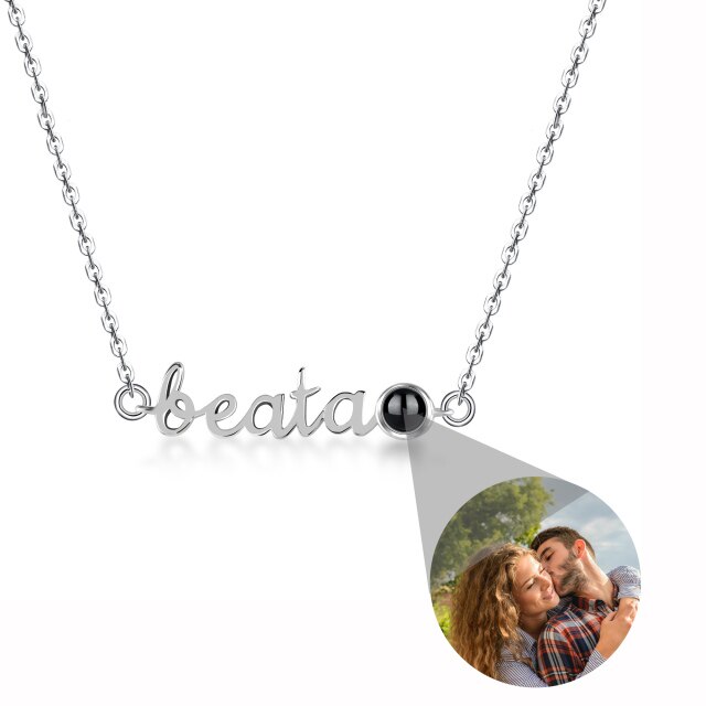 Personalized Pendant Clavicle Chain Customized Name Projection Photo Necklace - MERGE.DAY.1.FREESTYLE