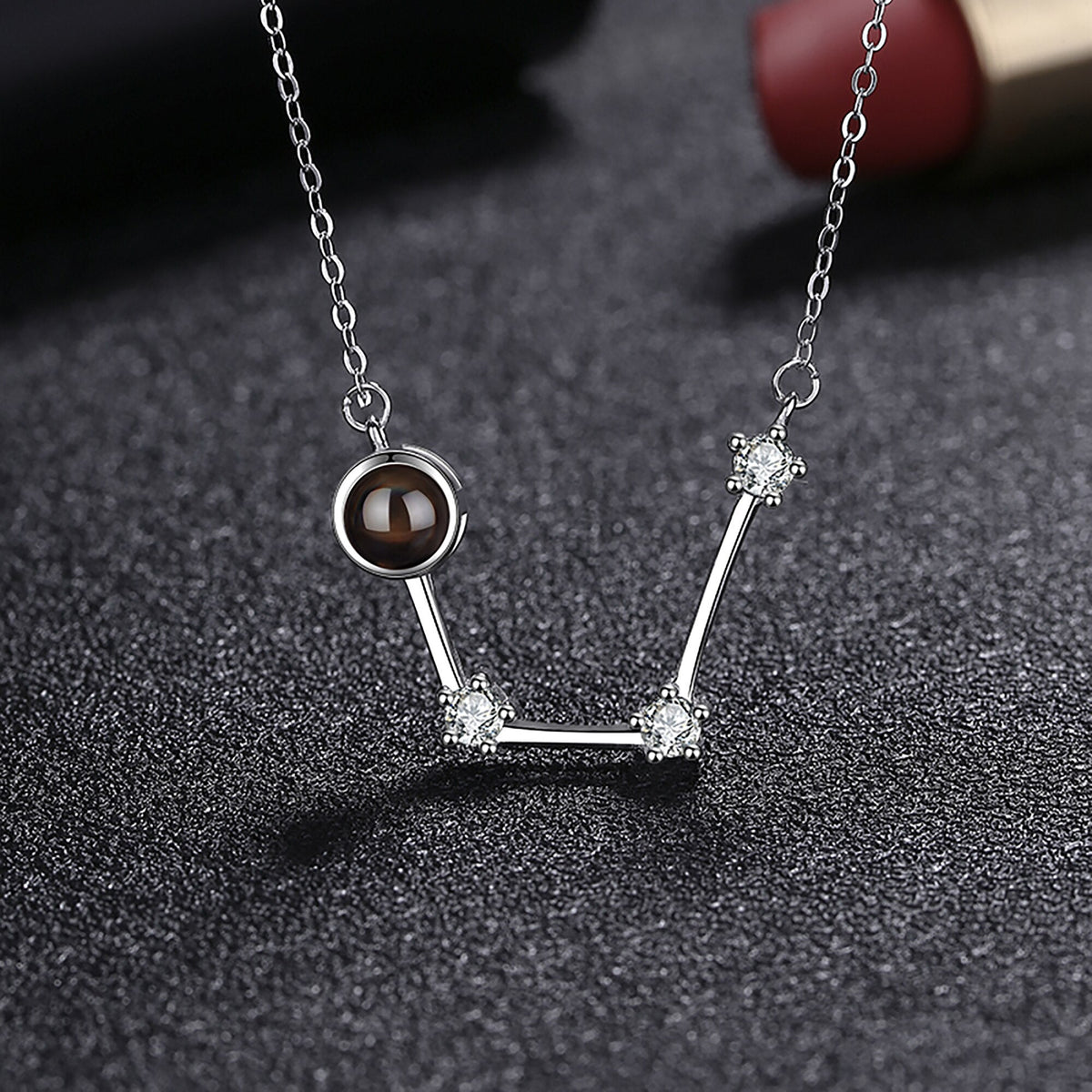 Personalized 12 Constellations Projection Necklace Customized Color Photo Pendant Jewelry Gifts - MERGE.DAY.1.FREESTYLE
