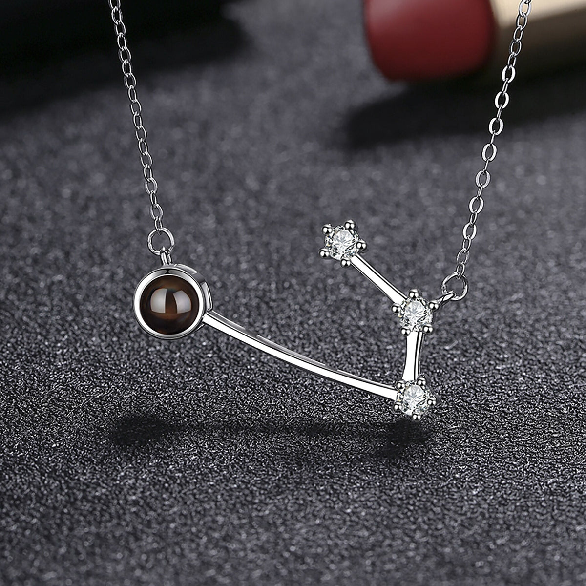Personalized 12 Constellations Projection Necklace Customized Color Photo Pendant Jewelry Gifts - MERGE.DAY.1.FREESTYLE