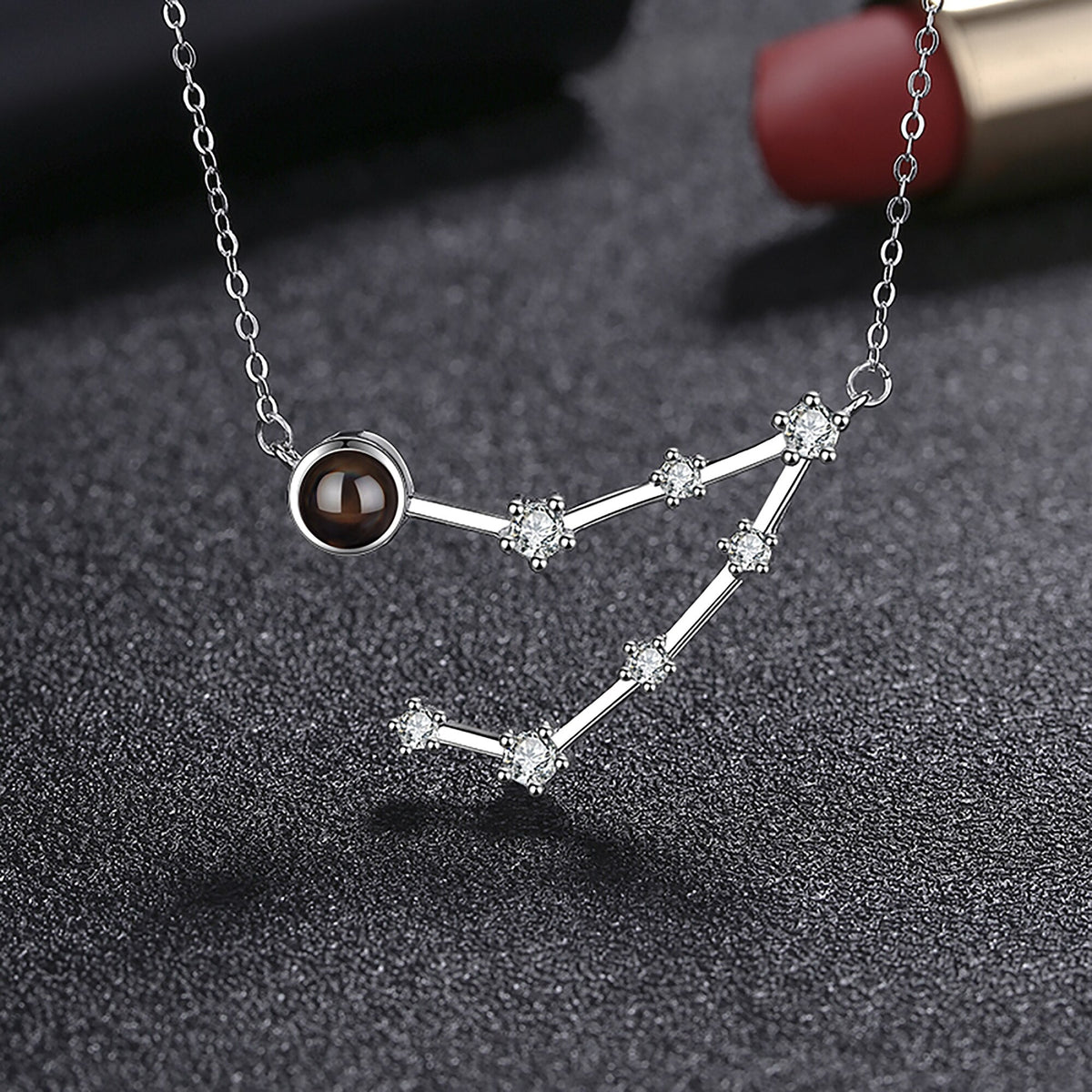 Personalized 12 Constellations Projection Necklace Customized Color Photo Pendant Jewelry Gifts - MERGE.DAY.1.FREESTYLE