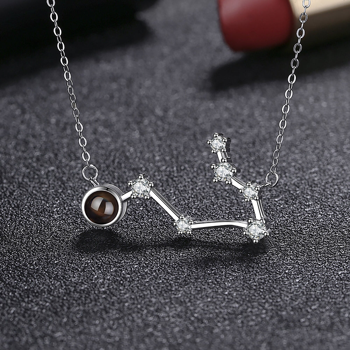 Personalized 12 Constellations Projection Necklace Customized Color Photo Pendant Jewelry Gifts - MERGE.DAY.1.FREESTYLE