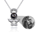 Personalized Memory Projection Necklace Customized Crystal Angel Wings Pendant - MERGE.DAY.1.FREESTYLE