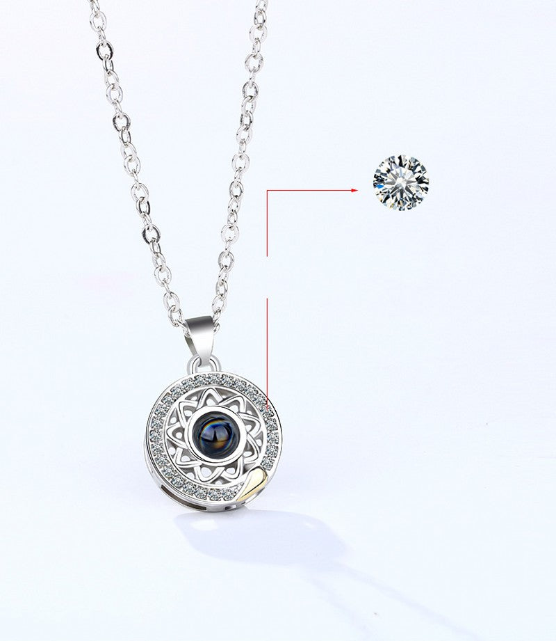 100 Languages Sun and Moon Projection Necklace - MERGE.DAY.1.FREESTYLE