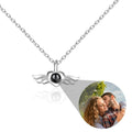 Personalized Heart Wing Projection Pendant Custom Photo Necklace - MERGE.DAY.1.FREESTYLE