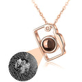 Personalized Classic Camera Shaped Projection Necklace Customized Photo Name Pendant - MERGE.DAY.1.FREESTYLE