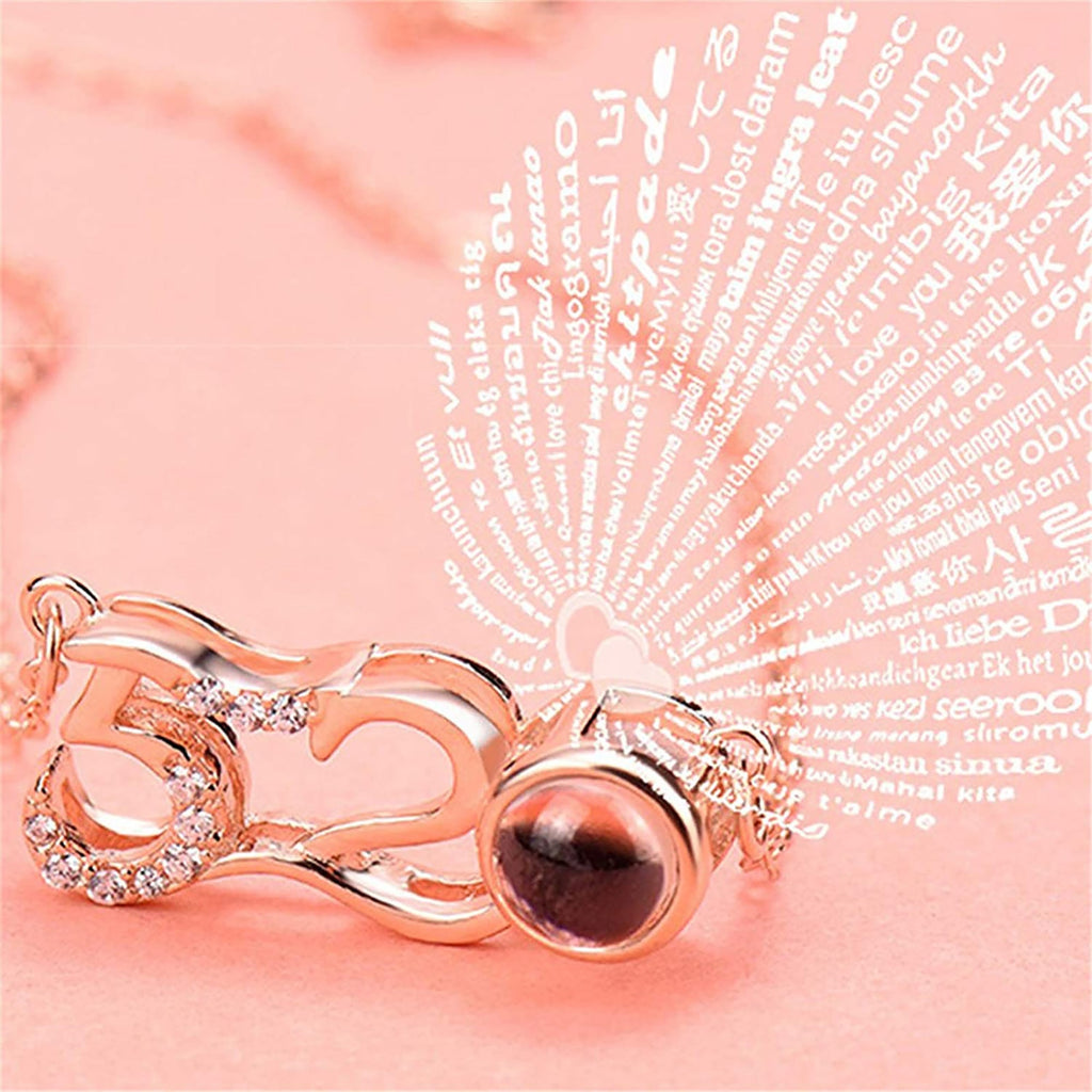 Custom Photo Projection Pendant Personalized Charm 520 Shape Crystal Necklace - MERGE.DAY.1.FREESTYLE