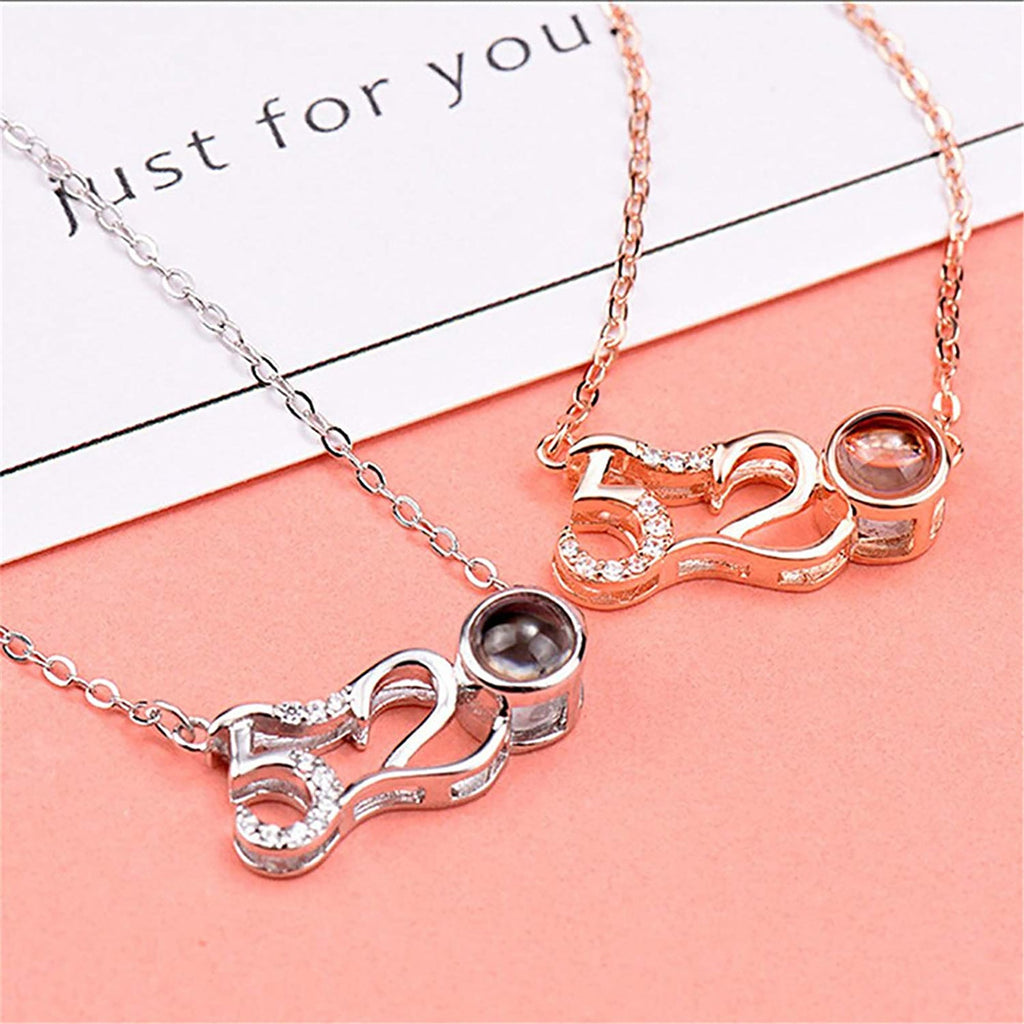 Custom Photo Projection Pendant Personalized Charm 520 Shape Crystal Necklace - MERGE.DAY.1.FREESTYLE
