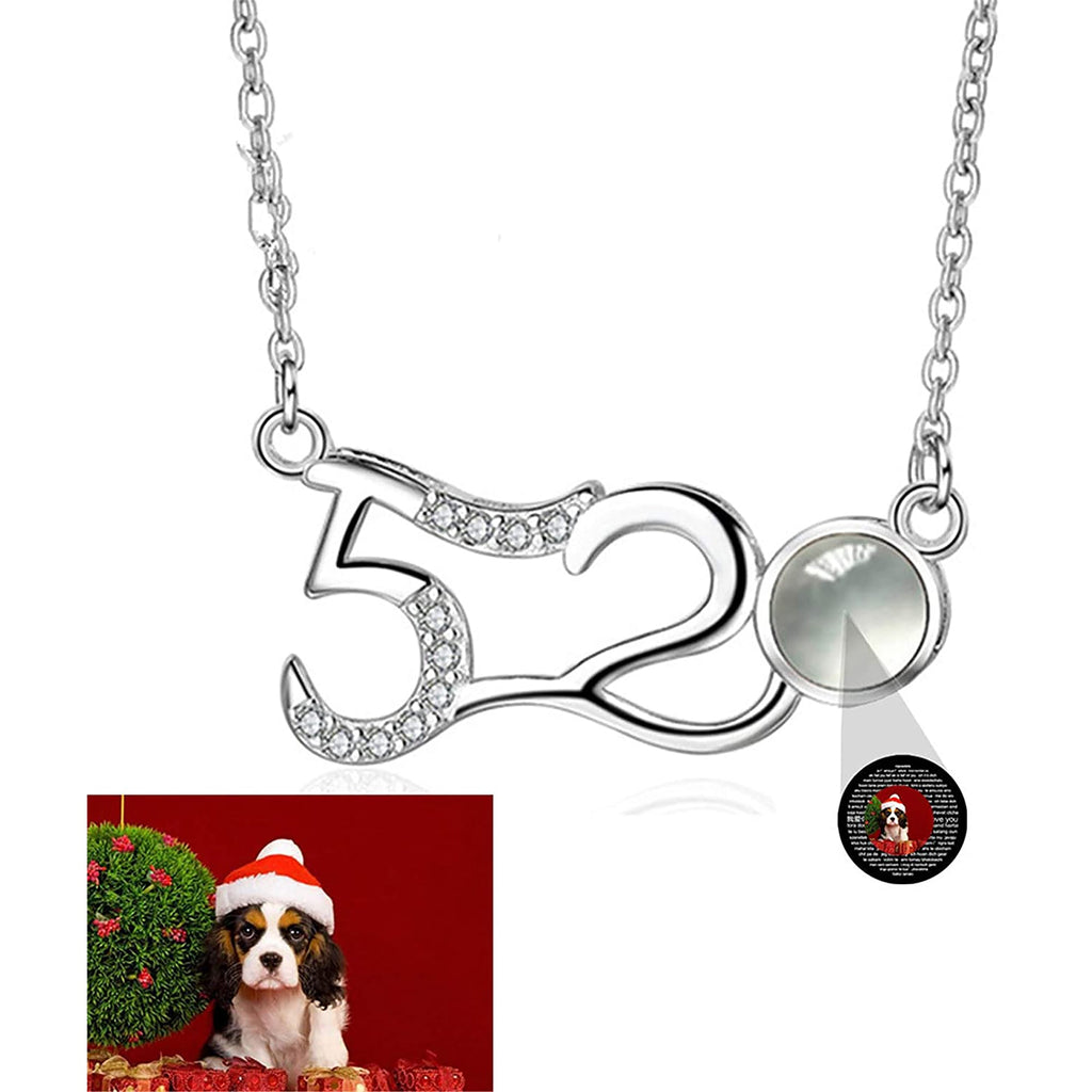Custom Photo Projection Pendant Personalized Charm 520 Shape Crystal Necklace - MERGE.DAY.1.FREESTYLE