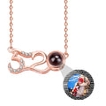 Custom Photo Projection Pendant Personalized Charm 520 Shape Crystal Necklace - MERGE.DAY.1.FREESTYLE