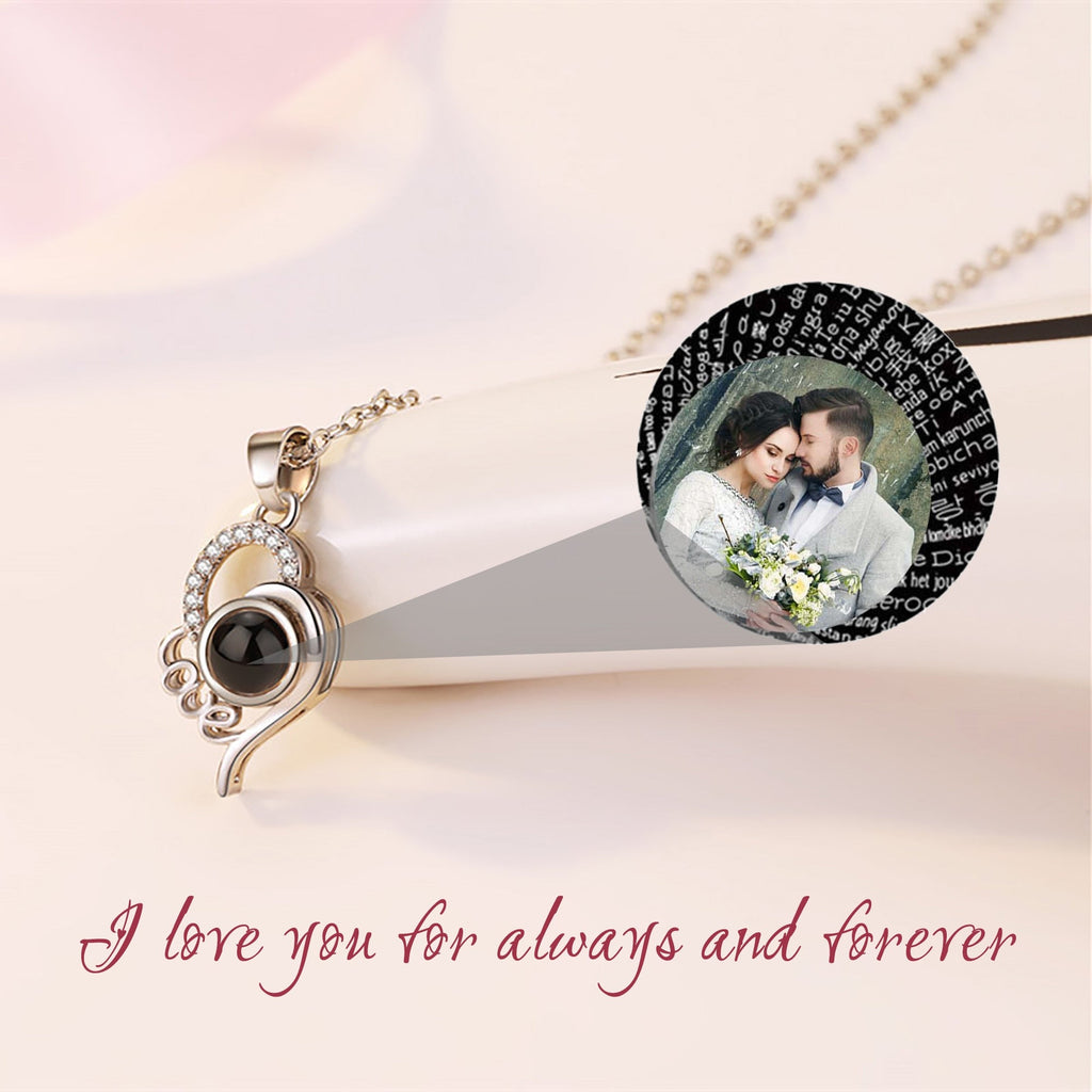 Custom Photo Name Projection Necklace Personalized Love Letter Pendant - MERGE.DAY.1.FREESTYLE