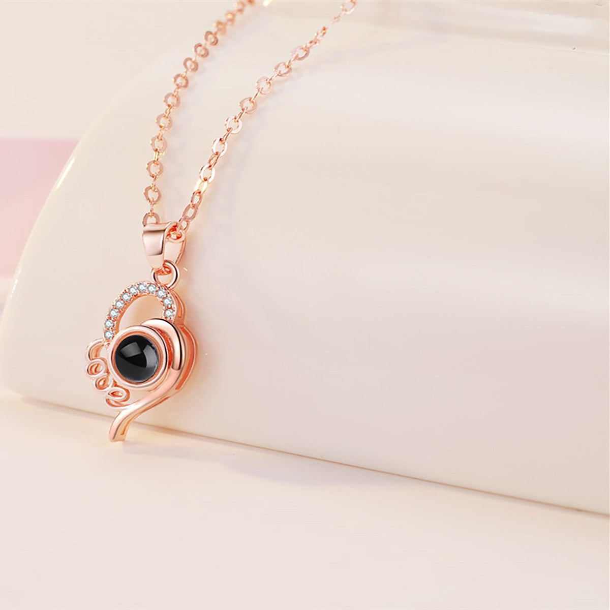 Custom Photo Name Projection Necklace Personalized Love Letter Pendant - MERGE.DAY.1.FREESTYLE