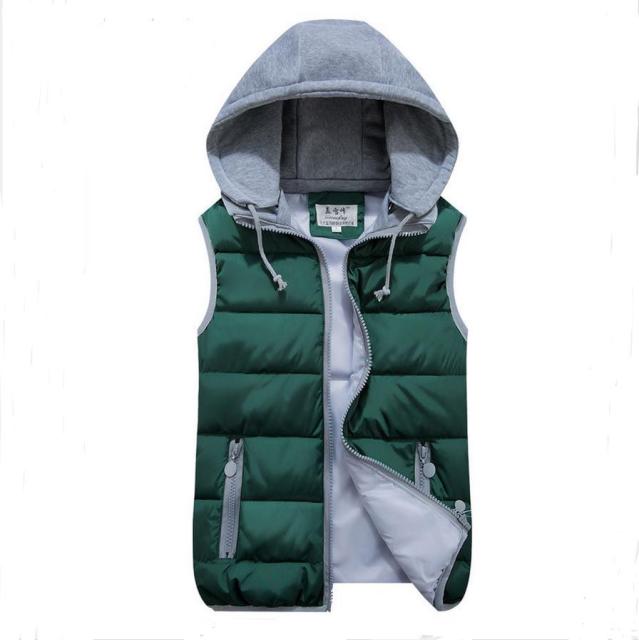 Women Plus Size Removable Hooded Thick Waistcoats Female Winter Warm Outerwear Vest - MERGE.DAY.1.FREESTYLE