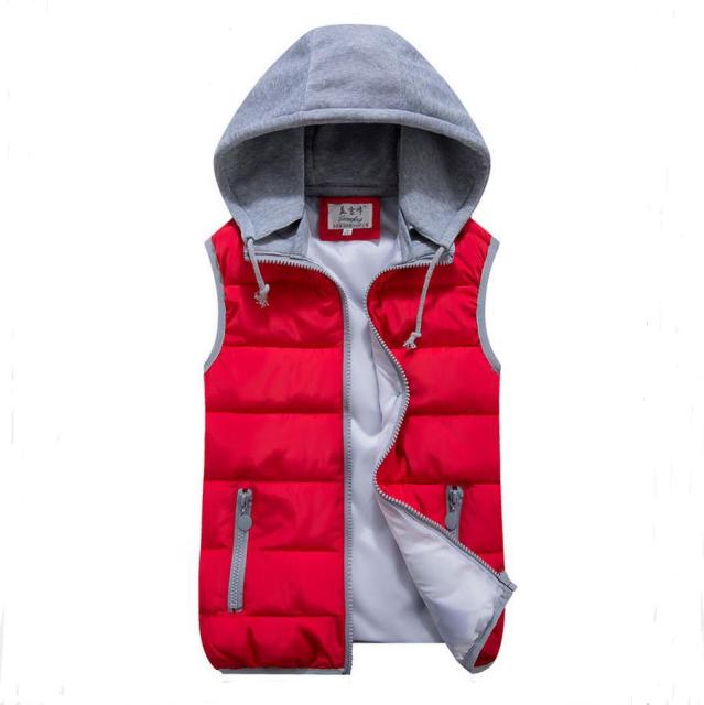 Women Plus Size Removable Hooded Thick Waistcoats Female Winter Warm Outerwear Vest - MERGE.DAY.1.FREESTYLE