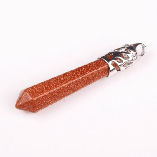 1Pc carnelian Quartz Opal Opalite Carnelian Gem Stone Healing Chakra Pendulum Pendant - MERGE.DAY.1.FREESTYLE