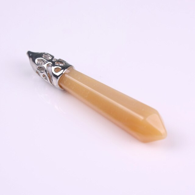 1Pc carnelian Quartz Opal Opalite Carnelian Gem Stone Healing Chakra Pendulum Pendant - MERGE.DAY.1.FREESTYLE