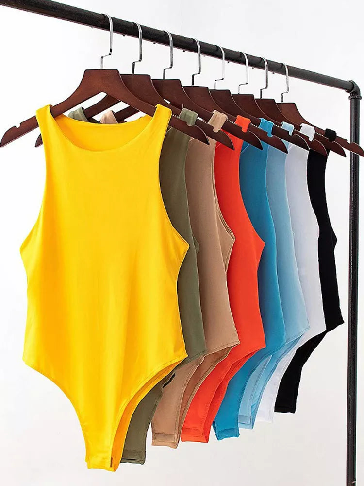 summer solid sexy bodycon women bodysuits - MERGE.DAY.1.FREESTYLE