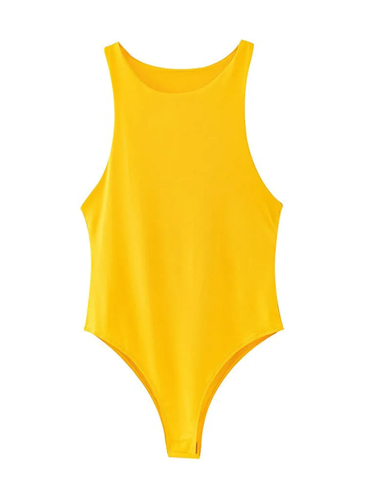 summer solid sexy bodycon women bodysuits - MERGE.DAY.1.FREESTYLE