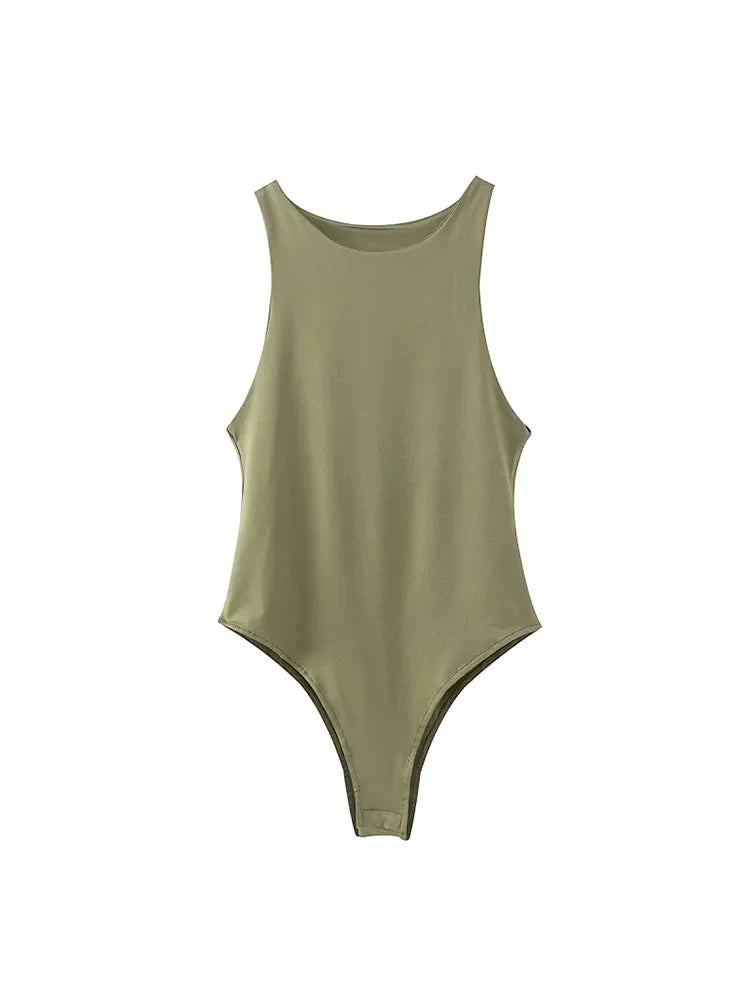 summer solid sexy bodycon women bodysuits - MERGE.DAY.1.FREESTYLE