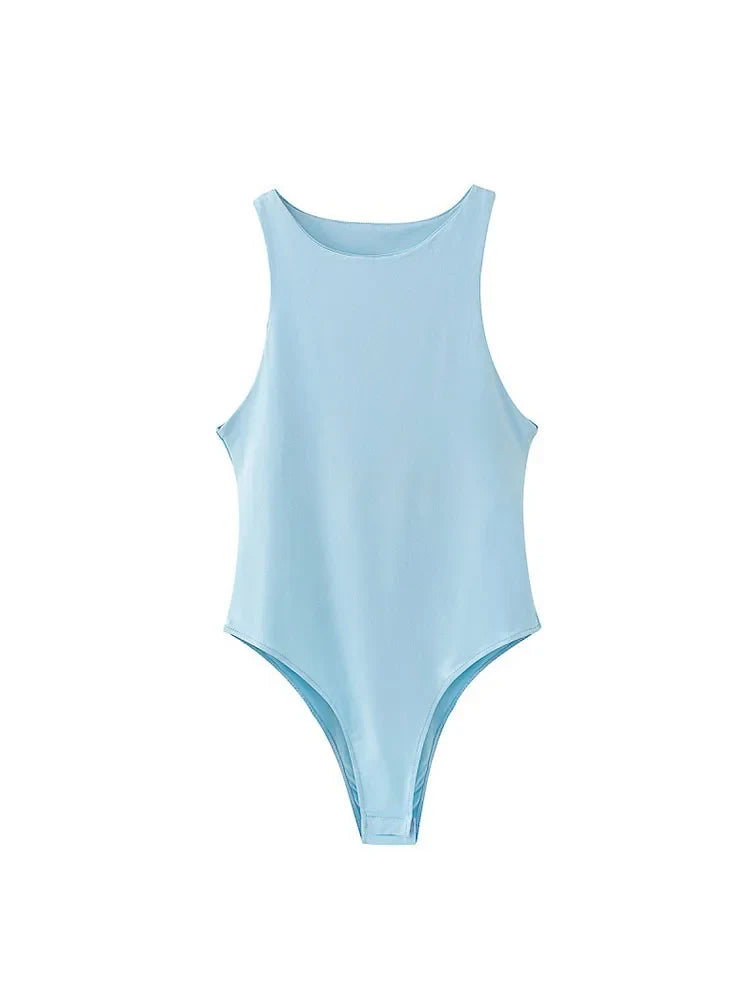 summer solid sexy bodycon women bodysuits - MERGE.DAY.1.FREESTYLE