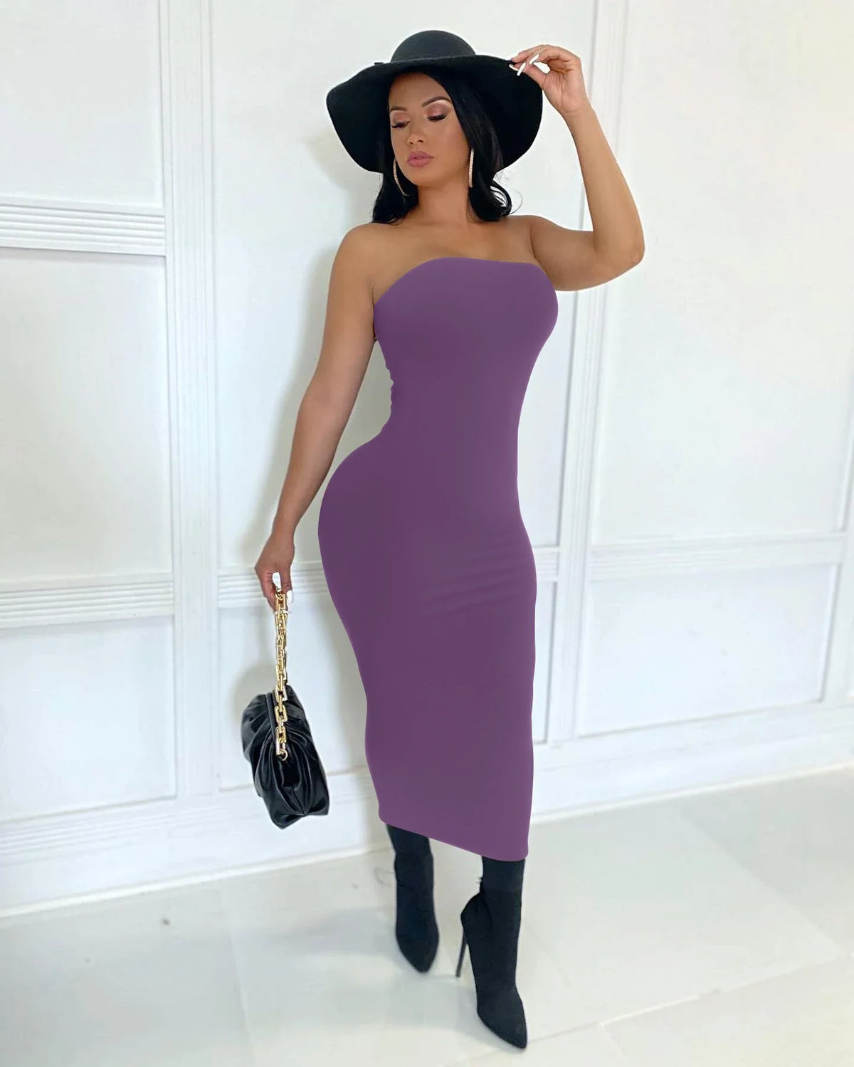 summer women's sexy sleeveless chest wrapped Long Beach Dress - MERGE.DAY.1.FREESTYLE