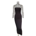 summer women's sexy sleeveless chest wrapped Long Beach Dress - MERGE.DAY.1.FREESTYLE